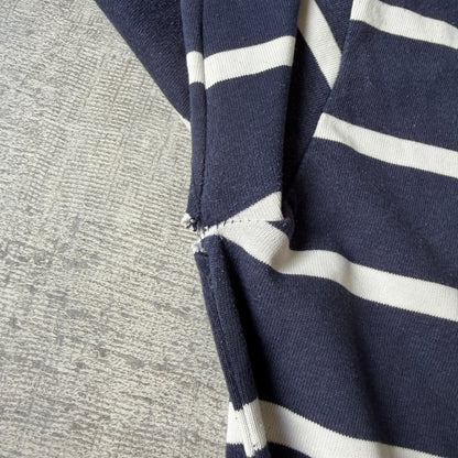 Polo Ralph Lauren Womens Long Sleeve Polo Shirt Size L Navy White             -H53