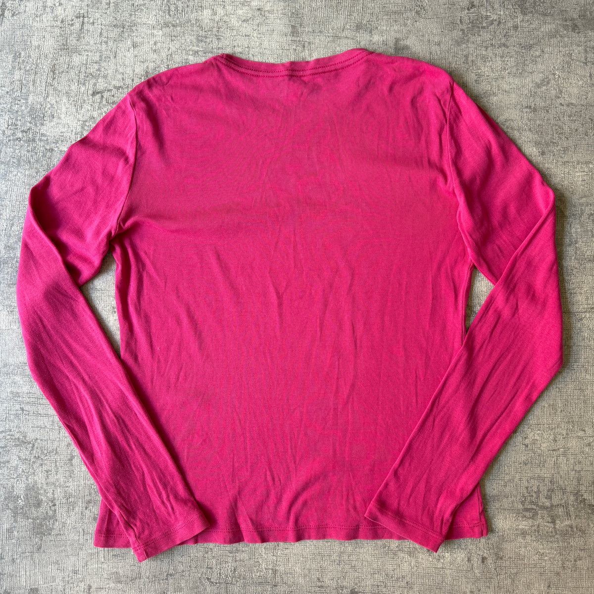Tommy Hilfiger NYC 1985 Y2K Womens Pink Long Sleeve Top Size Fits L-XL                   -E55