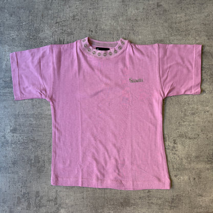 Saltwater Y2K Womens Pink Baby Tee Size 8Y Fits XS-S Womens            -D36