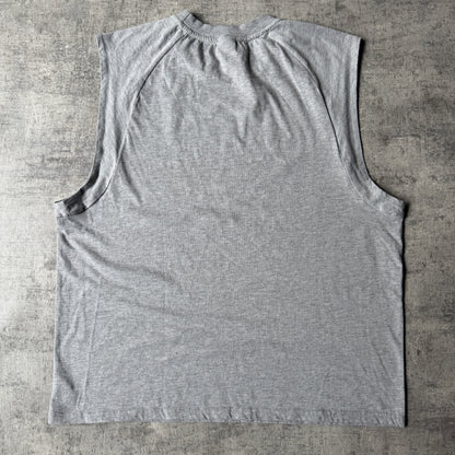 Umbro Mens Grey Singlet Size L Graphic Tank Top Y2K              -E41