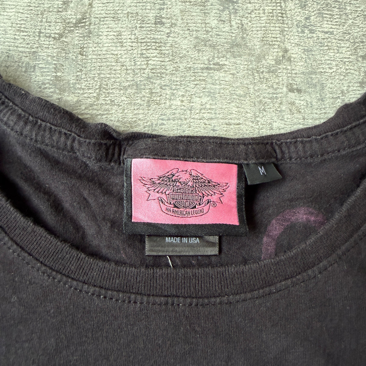Harley Davidson Y2K Breast Cancer Awareness Top Size M Womens         -H60