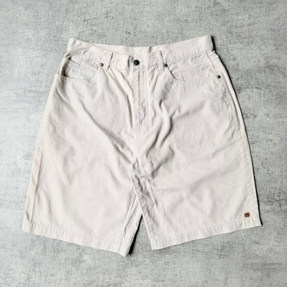 Quiksilver Y2K Sample Baggy Cargo Shorts Size 32 Beige        -G10