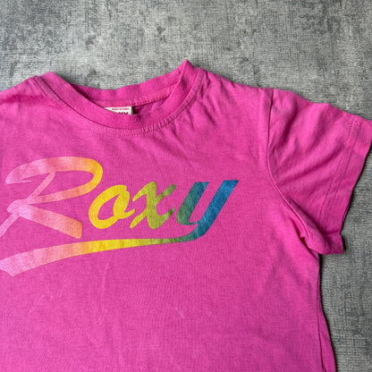 Roxy Pink Y2K Baby Tee Size 4/ XXS Womens Graphic Top          -G54