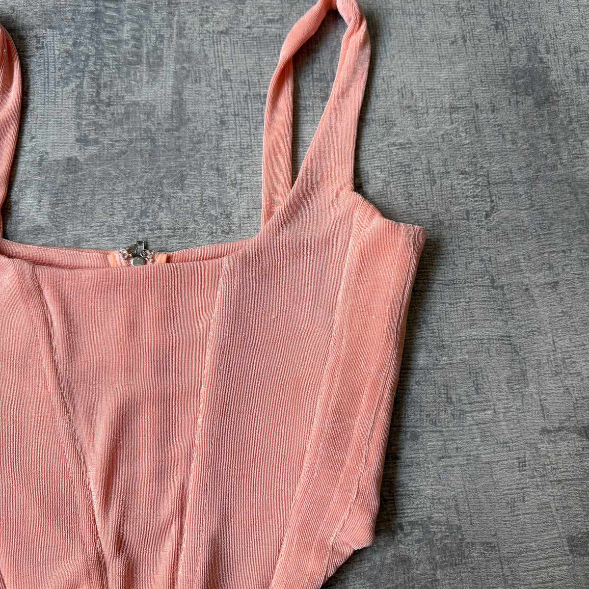 With Jean Womens Salmon Pink Corset Top Size M Womens            -H64