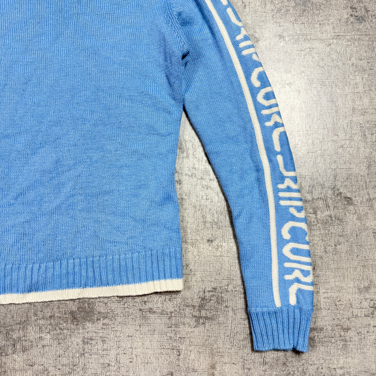 Ripcurl Vintage Pastel Blue Knitted Sweater Size 10 Womens Fitted                 -F35