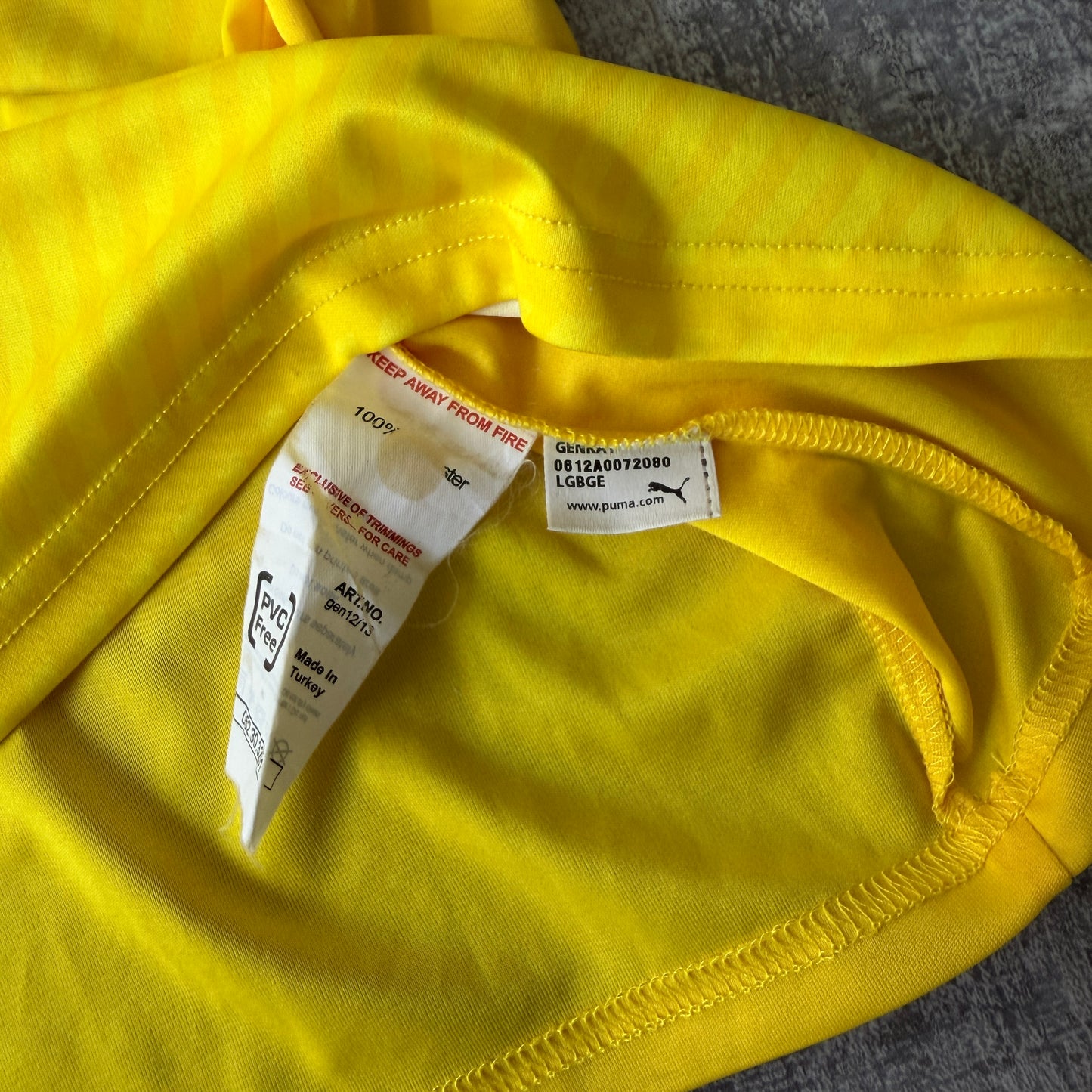 Coventry City 2012-13 Away Puma Soccer Jersey Size 3XL Mens Yellow Premier League         -C21