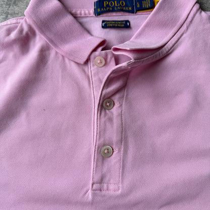 Polo Ralph Lauren Mens Pink Polo Shirt Size L Mens             -A55