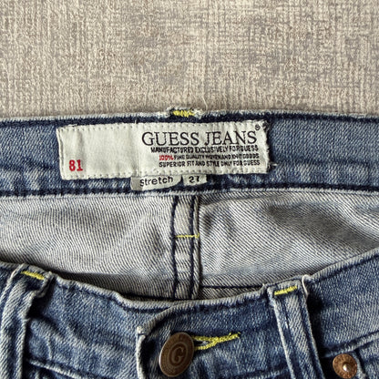GUESS Womens Y2K Low Rise Flare Jeans Size 27 Blue Denim          -D17