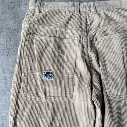 Jay Jays Y2K Beige Corduroy Long Pants Size 30 Baggy Pants               -E6
