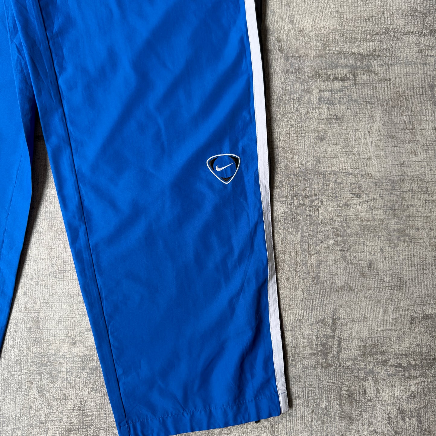 Nike Y2K Baggy Blue Track Pants Size L Mens Elastic Waist               -A52