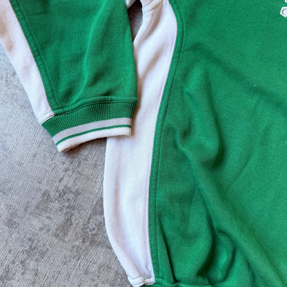 Saucony Vintage Two Tone Sweater Size S Mens Oversized Green White           -B46