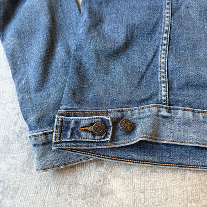Levi's Denim Jacket Size L Womens Light Blue Denim Button Down                 -A43