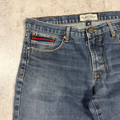 Beverley Hills Polo Club Vintage Jeans Size 36 Blue Washed Denim         -I11