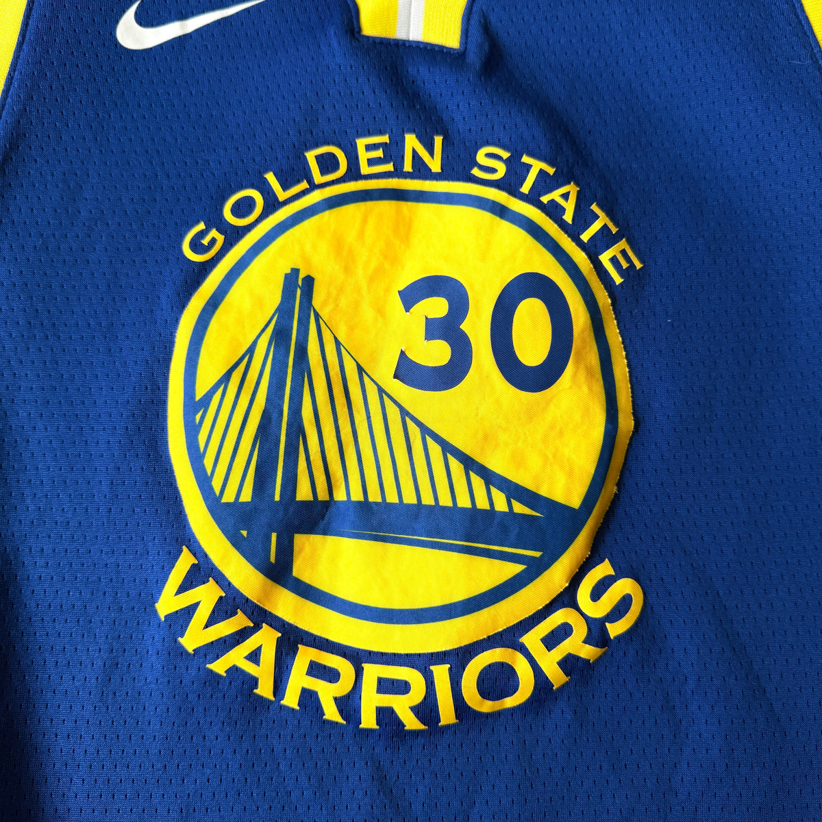 Golden State Warriors Stephen Curry NBA Jersey Size L Youth Fits S Womens           -C19