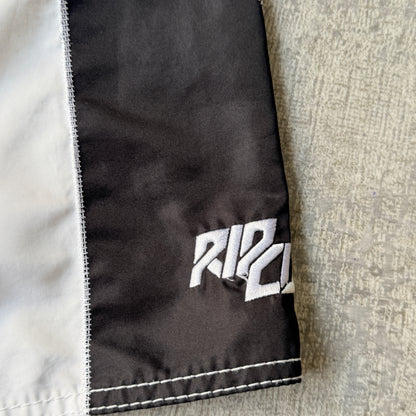 Ripcurl Y2K Boardies Size 30 White Black Green Star Graphic               -A50