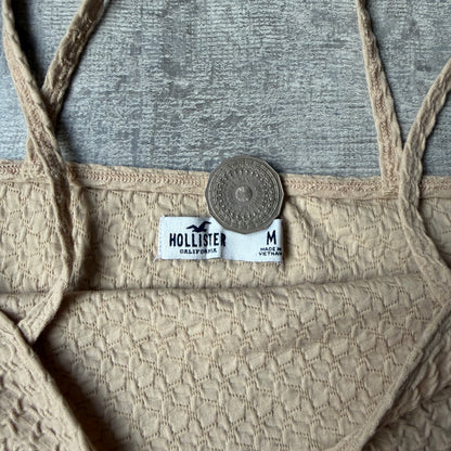 Hollister Y2K Womens Beige Cami Top Size M          -G52
