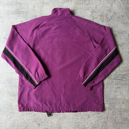 Diadora Womens Purple Track Jacket Size 10 Full Zip Y2K                -F32