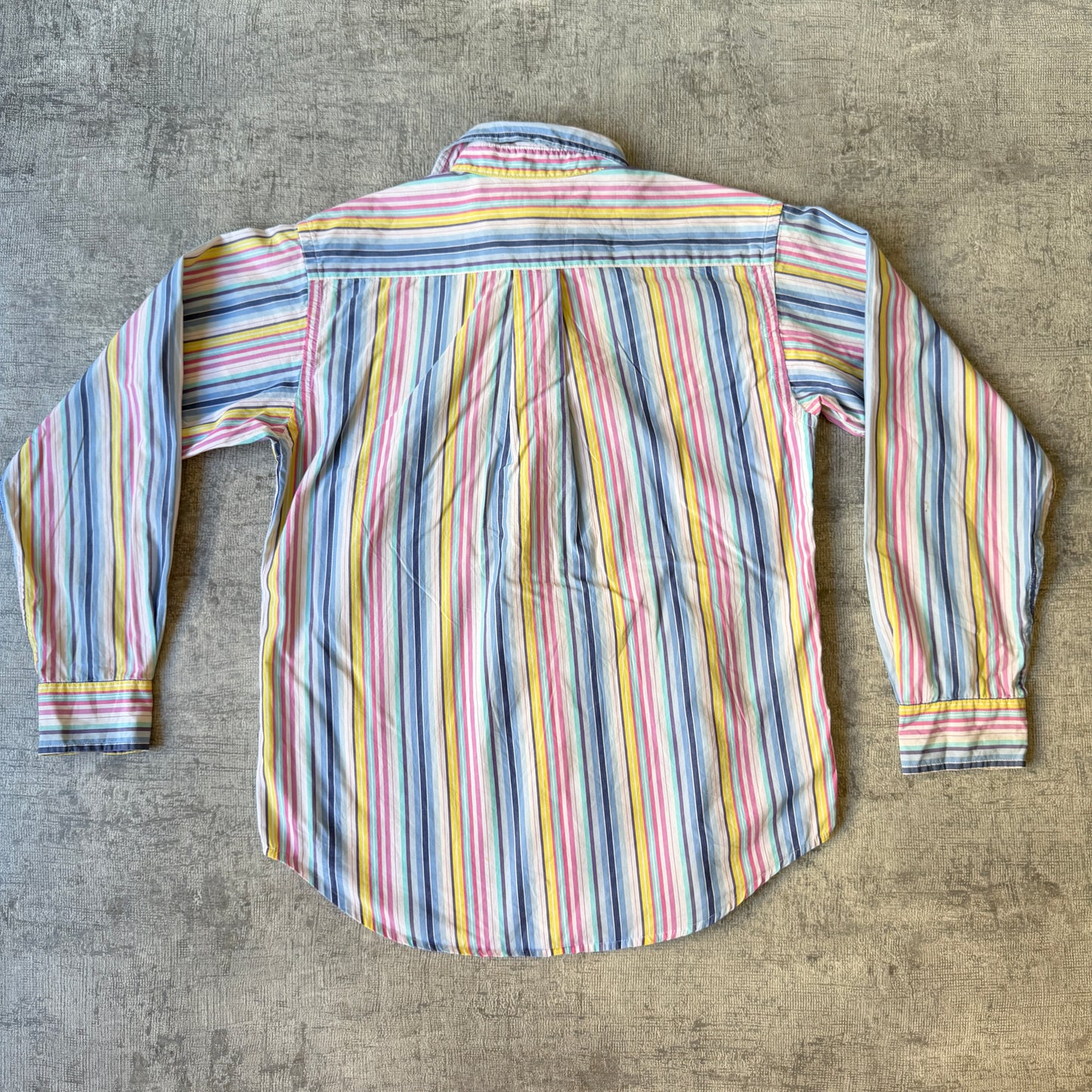 Ralph Lauren Womens Pastel Pinstripe Button Up Size M            -B51