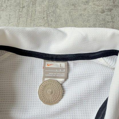 Nike Y2K Tennis Polo Shirt Size L Mens White Top             -C32