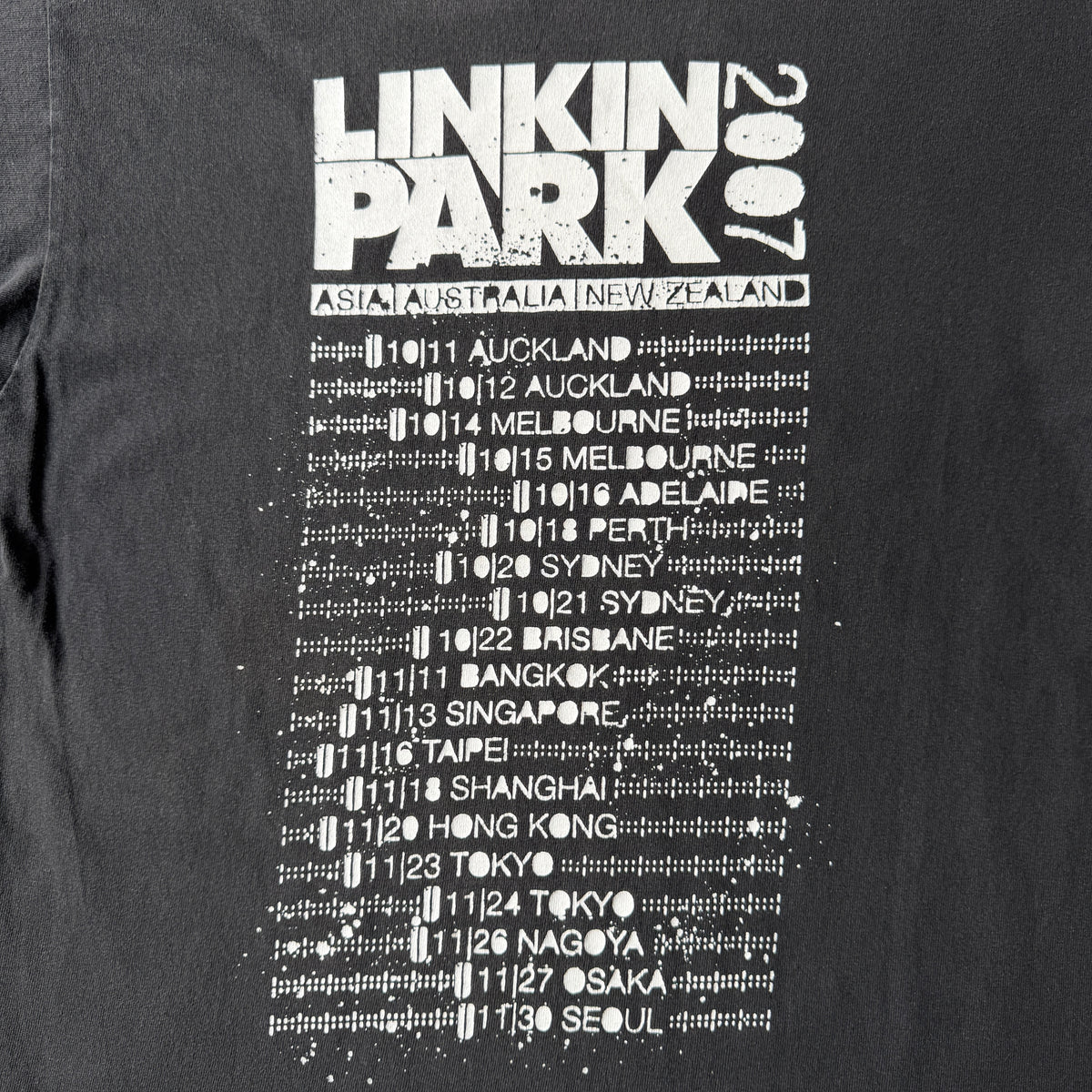 Linkin Park 2007 Australia Tour Band T-Shirt Size M Mens                       -C50