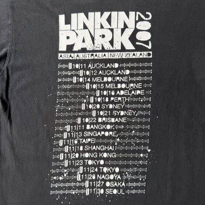 Linkin Park 2007 Australia Tour Band T-Shirt Size M Mens                       -C50