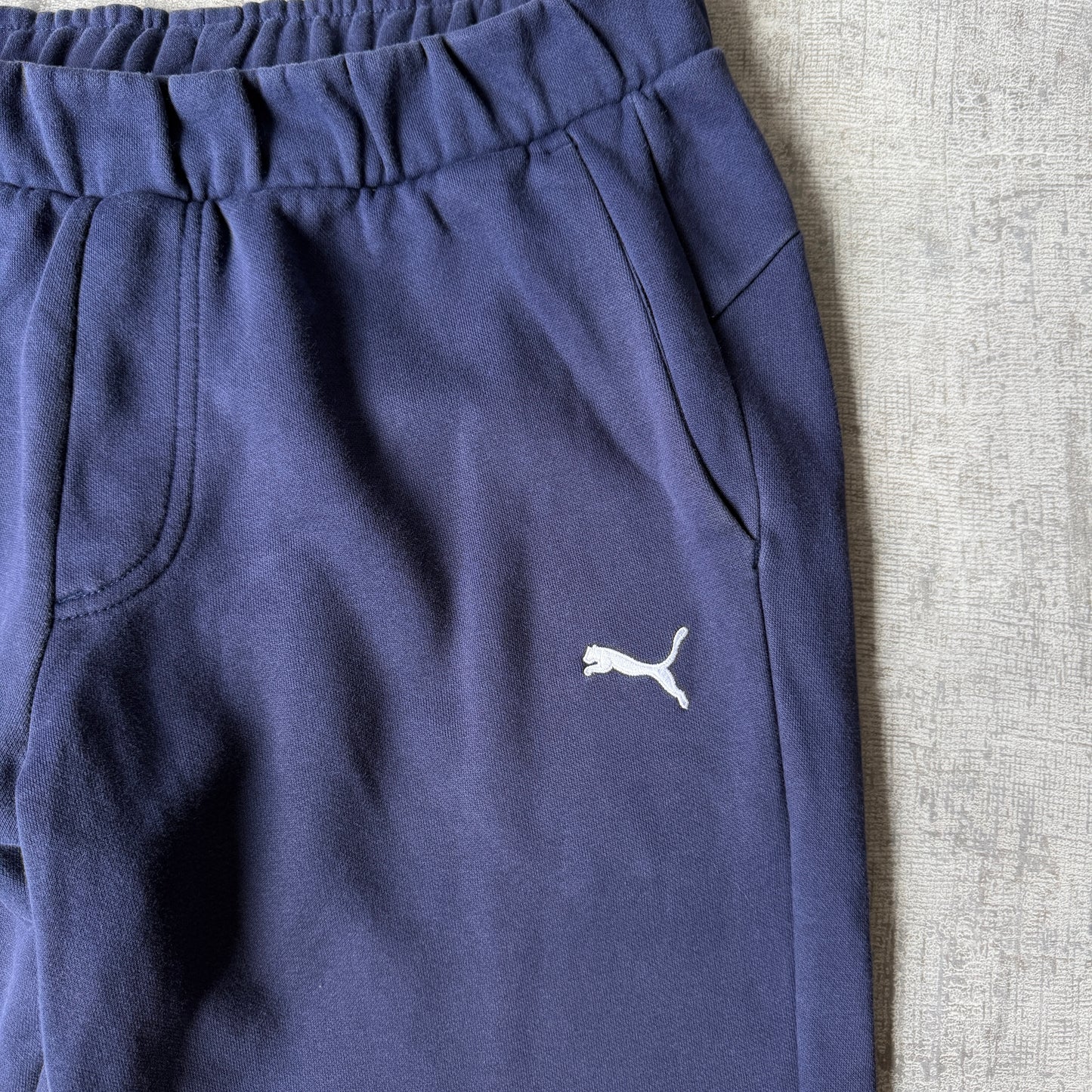 Puma Mens Y2K Navy Blue Track Pants Size L Baggy              -E8