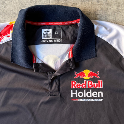 Red Bull Holden Racing Team Polo Shirt Size XL Mens Navy White                   -D61