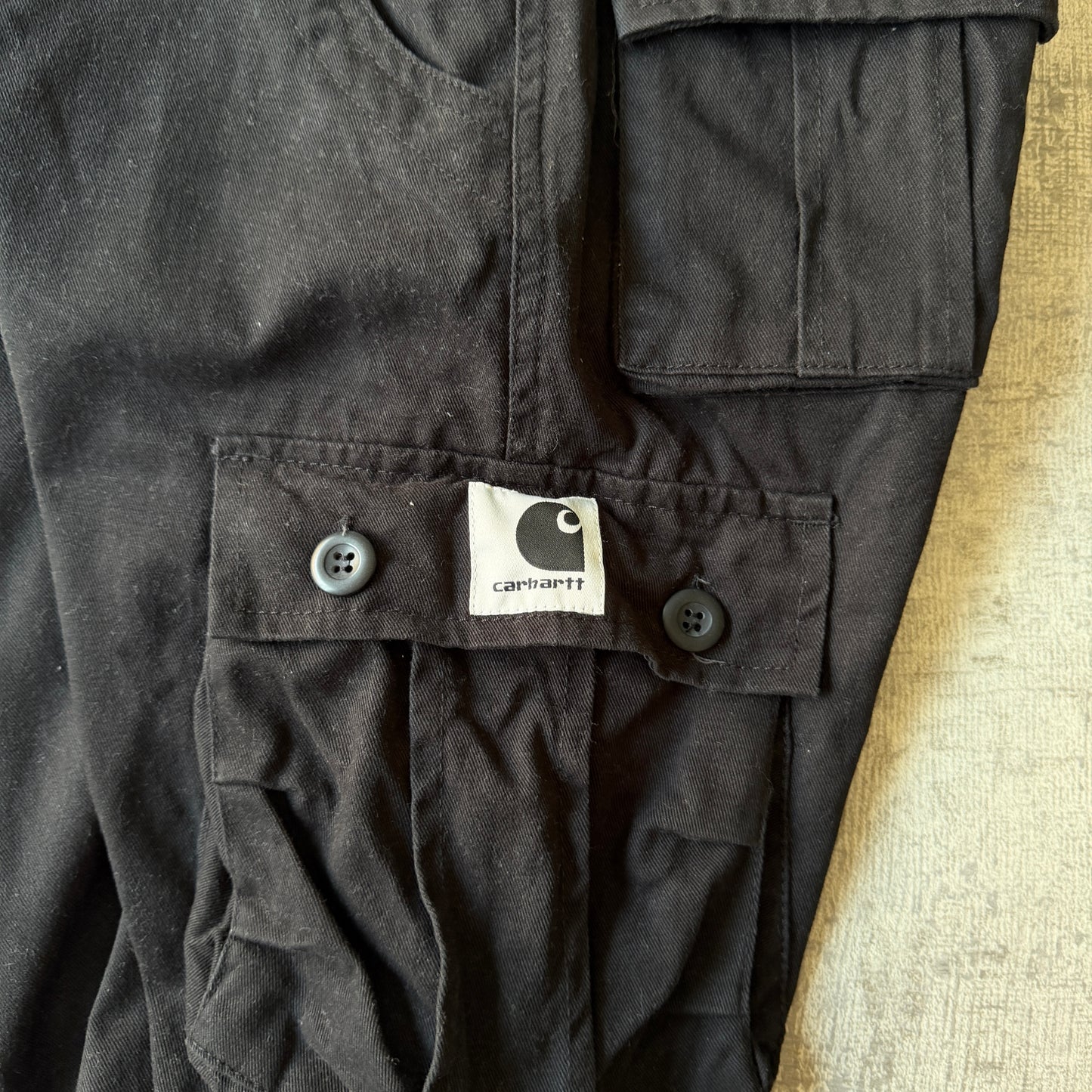 Carhartt Black Baggy Utility Cargo Shorts Size 29W          -A46