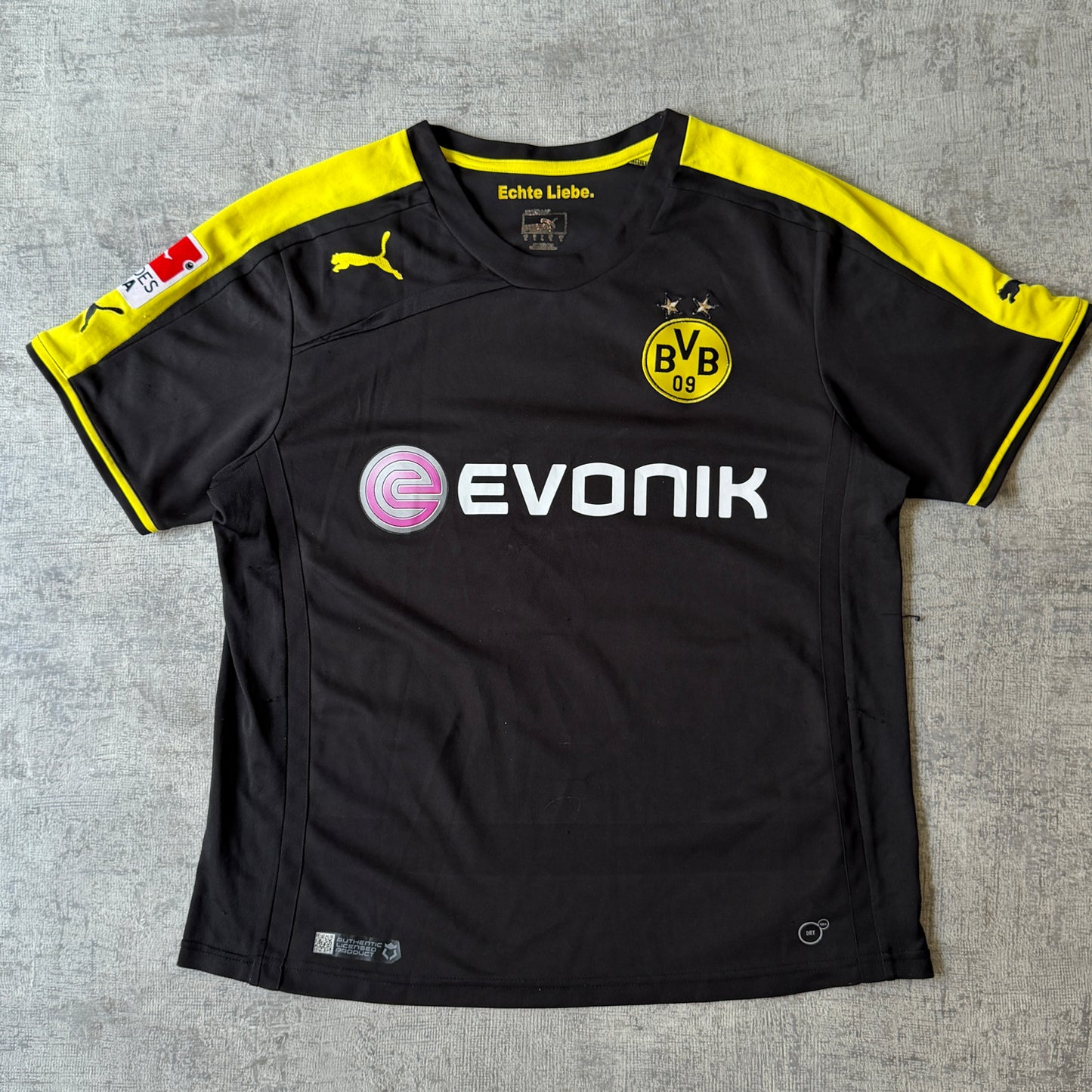 Borussia Dortmund 2013-14 Puma Soccer Jersey Size XL Mens                -D4