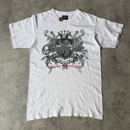 Southpole Y2K Graphic T Shirt Size L Womens White Tee     -A22