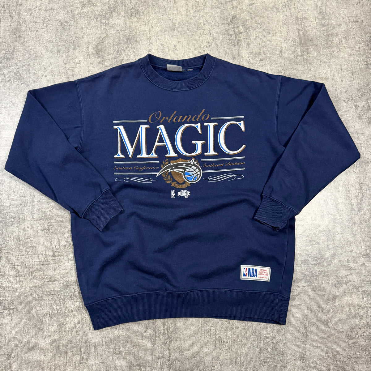 Orlando Magic Navy Blue NBA Sweater Fits Size L Mens     -I28