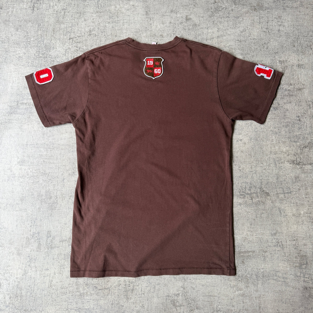 Lonsdale Y2K Brown Graphic T shirt Size S Mens Short Sleeve       -A33