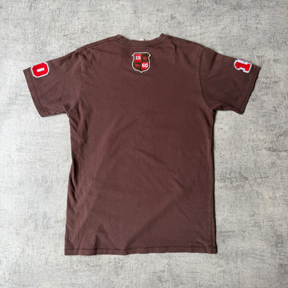 Lonsdale Y2K Brown Graphic T shirt Size S Mens Short Sleeve       -A33