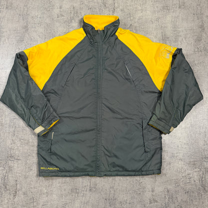 Billabong Reversible Jacket Grey Yellow Two Tone Fits XL Mens Y2K Jacket           -I34