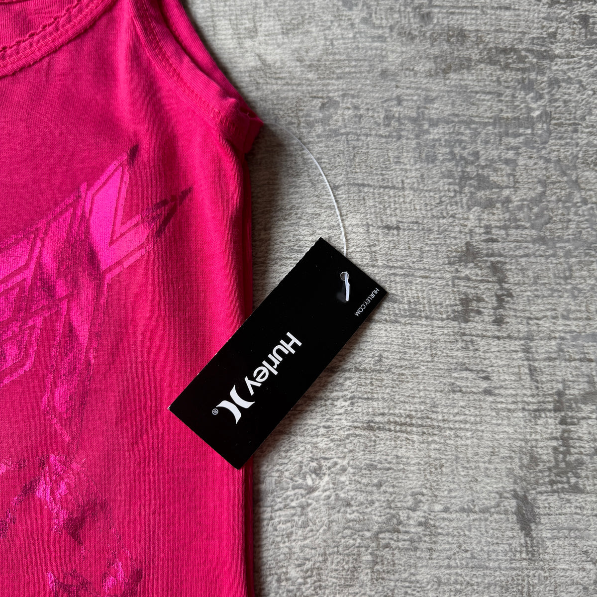 Hurley Y2K Hot Pink Tank Top Size S Singlet NWT'S            -B25