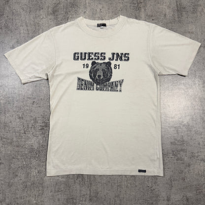 GUESS Jeans Men’s Vintage Graphic Tee Size M Mens Cream Top              -I56
