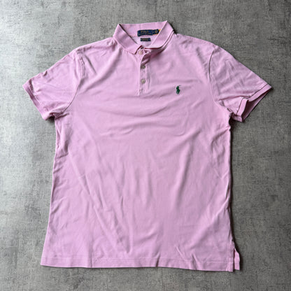 Polo Ralph Lauren Mens Pink Polo Shirt Size L Mens             -A55