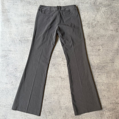 Chica Booti Y2K Low Rise Flare Dress Pants Size 8 Womens Grey Pants            -B33